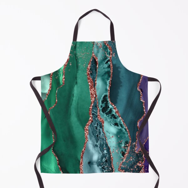 Item preview, Beautiful swirls pattern of teal, blue and purple colors, with faux rose gold swirls, liquid smooth using the dream smoothing digital effect designed and sold by Orianah.