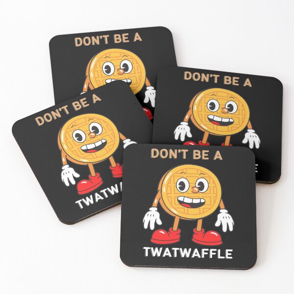 Item preview, DONT BE A TWATWAFFLE (RED) - waffle pun - twat humor designed and sold by CaitU.