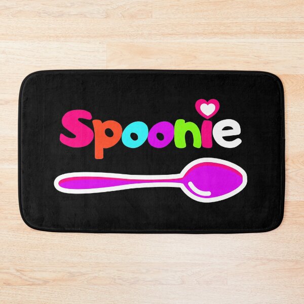 Item preview, Spoonie: Bright text with pink heart and pink spoon designed and sold by Chantelle  Spies.