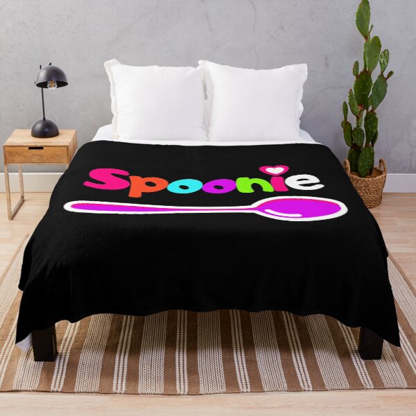 Item preview, Spoonie: Bright text with pink heart and pink spoon designed and sold by Chantelle  Spies.
