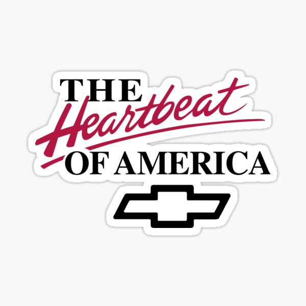 Der Herzschlag von Amerika Chevrolet Sticker