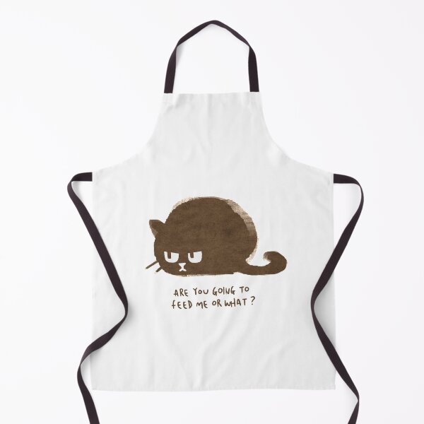 Item preview, Grumpy Cute Cat Saying “Are you going to feed me or what?” designed and sold by Insidelilflower.