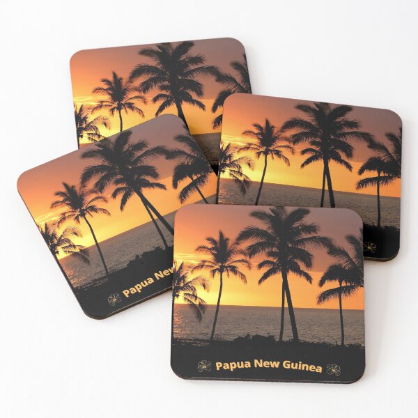 Item preview, Tropical Scene with Palm Trees - Papua New Guinea  designed and sold by PNG-pikinini.