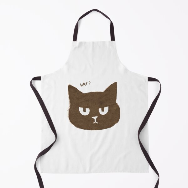 Item preview, Grumpy Cute Brown Cat Saying “what?” designed and sold by Insidelilflower.