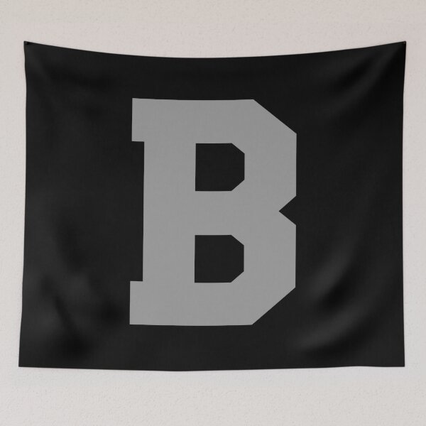 Item preview, Alphabet, Silver B, Sports letter B designed and sold by TheCultStuff.
