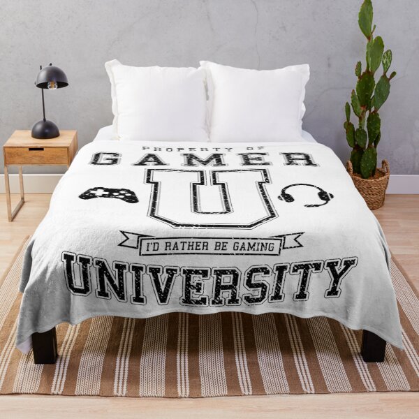 Item preview, Gamer University I'd Rather Be Gaming Geek Vintage Varsity designed and sold by GrandeDuc.