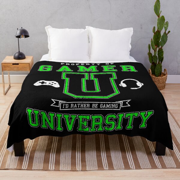 Item preview, Gamer University I'd Rather Be Gaming Geek Vintage Varsity designed and sold by GrandeDuc.