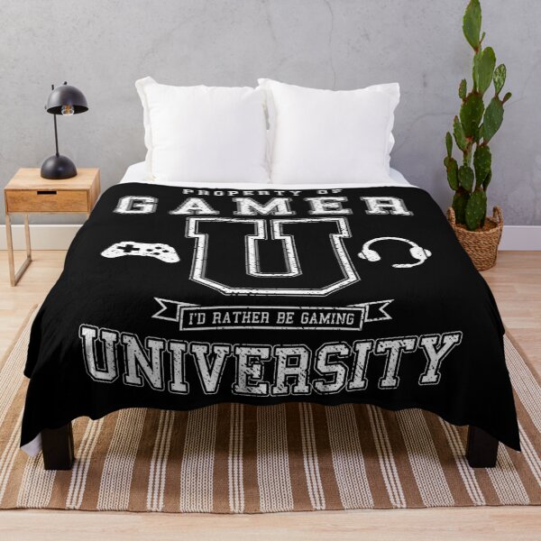 Item preview, Gamer University I'd Rather Be Gaming Geek Vintage Varsity designed and sold by GrandeDuc.