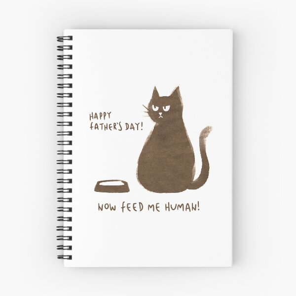 Item preview, Grumpy Cute Brown Cat Congrats Fathers Day designed and sold by Insidelilflower.
