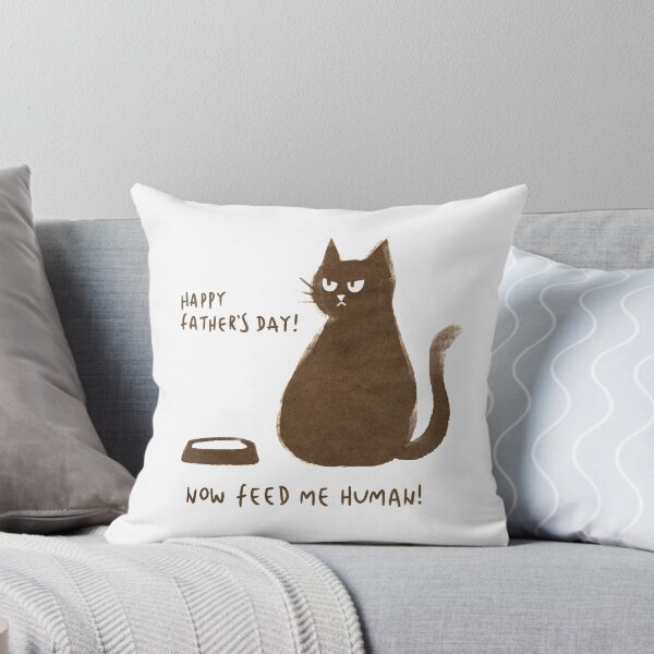 Item preview, Grumpy Cute Brown Cat Congrats Fathers Day designed and sold by Insidelilflower.