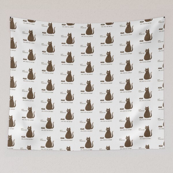 Item preview, Grumpy Cute Brown Cat Congrats Fathers Day designed and sold by Insidelilflower.