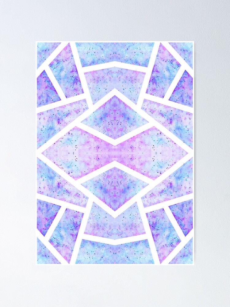 Poster ''Mosaïque Bleue' : autre vue