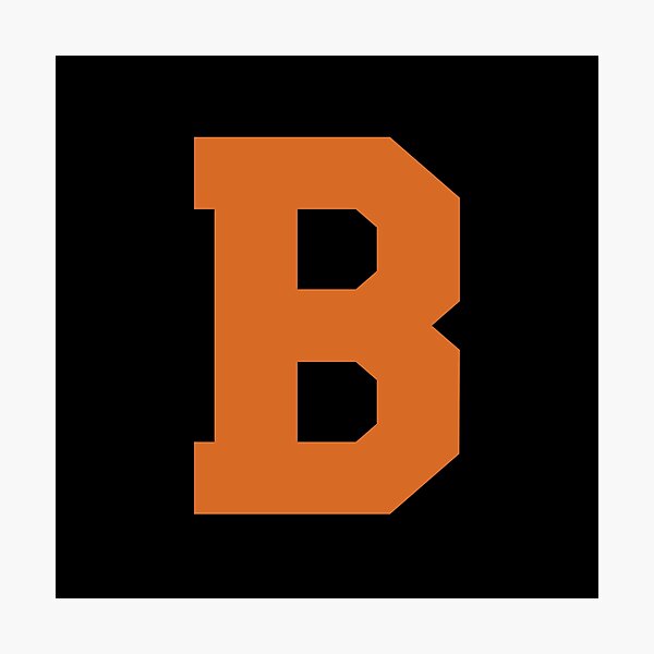 "Alphabet, Orange B, Sports Letter B" Photographic Print For Sale By ...