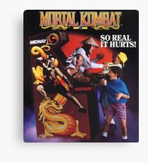 Mortal Kombat So Real It Hurts Canvas Print