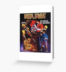Mortal Kombat So Real It Hurts Greeting Card