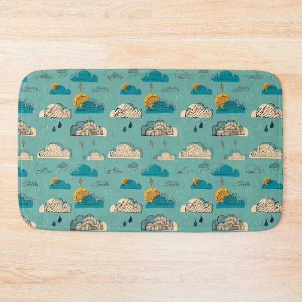 Item preview, Weather Patterns Clouds Cadet-Blue designed and sold by susycosta.