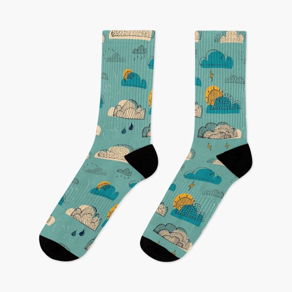Item preview, Weather Patterns Clouds Cadet-Blue designed and sold by susycosta.