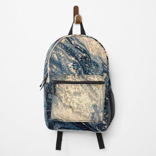 Item preview, Blue and golden luxurious marble print designed and sold by KIKAIA The Label.