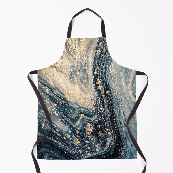 Item preview, Blue and golden luxurious marble print designed and sold by KIKAIA The Label.