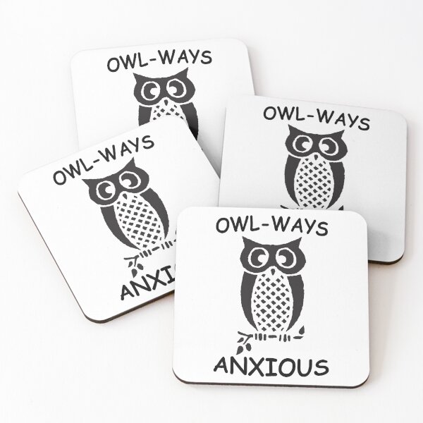 Item preview, OWL-WAYS ANXIOUS OWL designed and sold by QUEEN-WIVER.