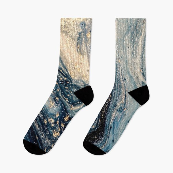 Item preview, Blue and golden luxurious marble print  designed and sold by KIKAIA  The Label.
