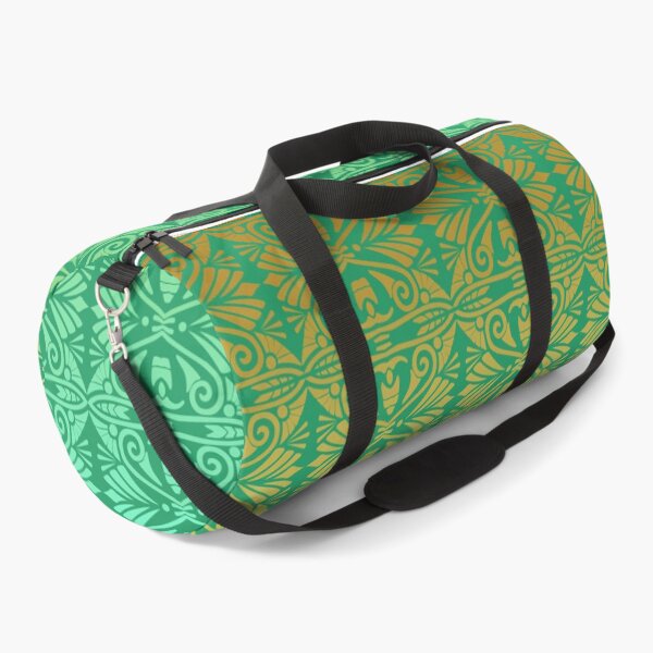 Item preview, Vintage Art Deco Damask Lace Motif Pattern Gold Green designed and sold by Anna Lemos.