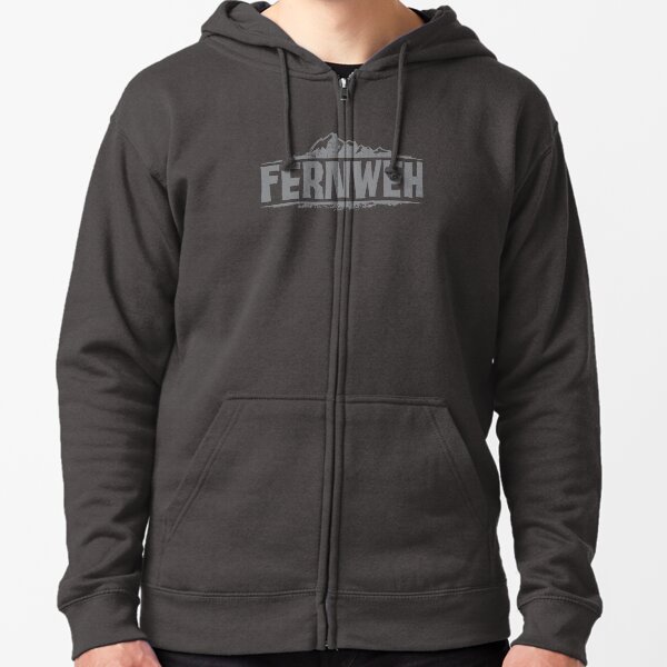 FERNWEH Sudadera con capucha y cremallera