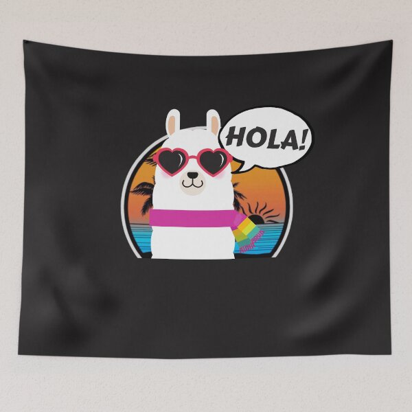 Item preview, Funny LLama Saying Hello In Spanish designed and sold by Hodbi.