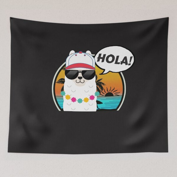 Item preview, Cool LLama Saying Hello In Spanish designed and sold by Hodbi.