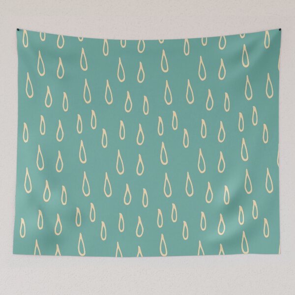 Item preview, Weather Patterns Rain Cadet-Blue designed and sold by susycosta.