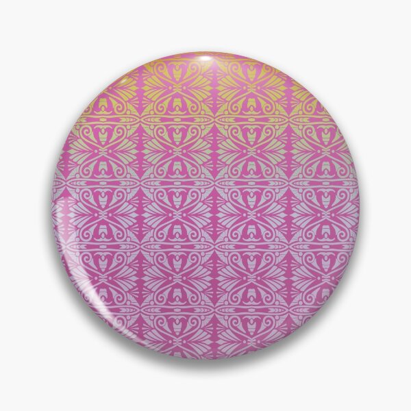 Item preview, Vintage Art Deco Damask Lace Motif Pattern Gold Pink designed and sold by Anna Lemos.