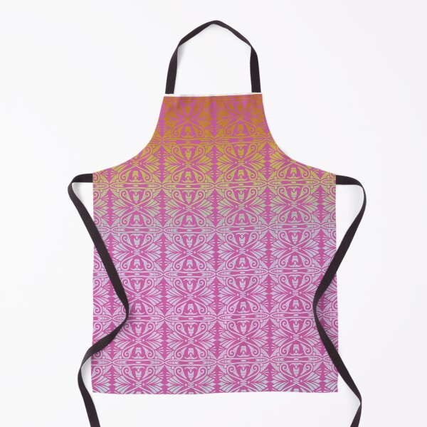 Item preview, Vintage Art Deco Damask Lace Motif Pattern Gold Pink designed and sold by Anna Lemos.