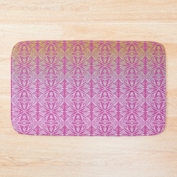Item preview, Vintage Art Deco Damask Lace Motif Pattern Gold Pink designed and sold by Anna Lemos.
