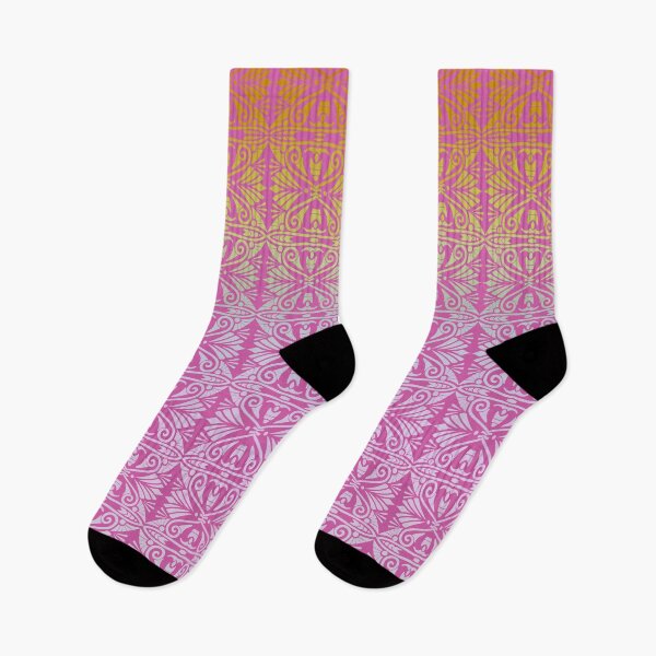 Item preview, Vintage Art Deco Damask Lace Motif Pattern Gold Pink designed and sold by Anna Lemos.
