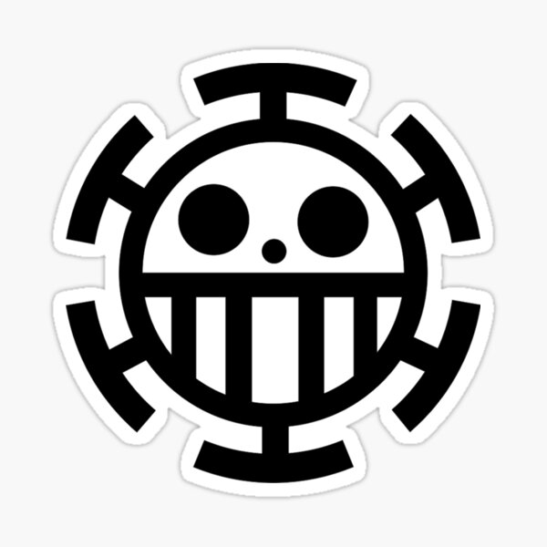 Trafalgar D Law Logo Sticker By Karimlgt Redbubble