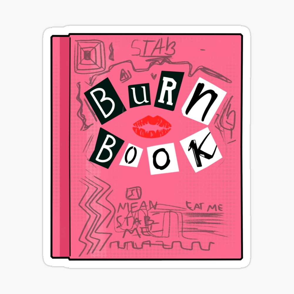 Burn Book Sticker for Sale by HorTiny