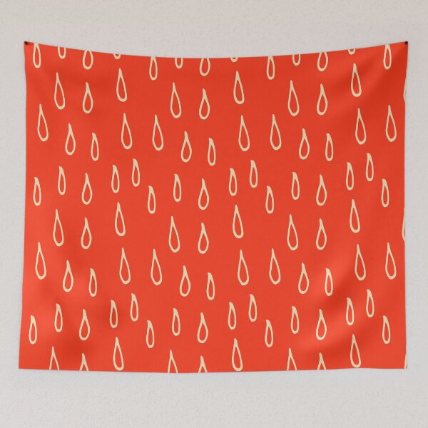 Item preview, Weather Patterns Rain Orange-red designed and sold by susycosta.