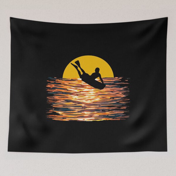 Item preview, Bodyboarding Bodyboarder Surfing Summer Vintage Sunset designed and sold by TastefulTees.