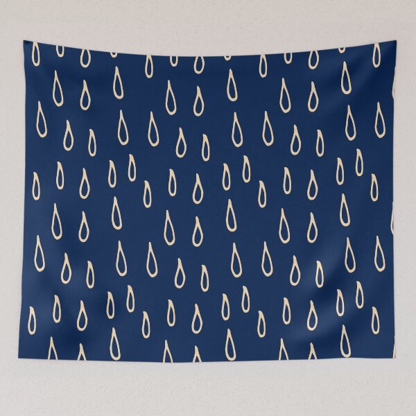 Item preview, Weather Patterns Rain Midnightblue designed and sold by susycosta.