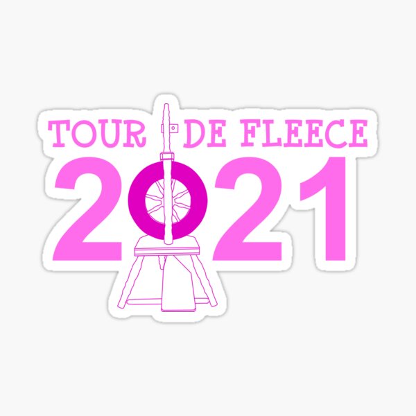 Tour de Fleece 2021 (Pink) Sticker