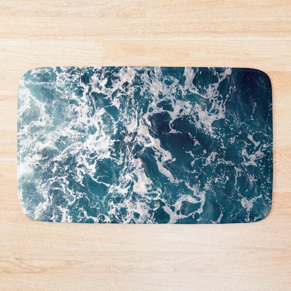 Item preview, Blue ocean waves summer print  designed and sold by KIKAIA  The Label.
