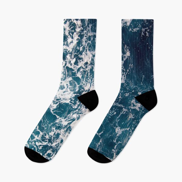 Item preview, Blue ocean waves summer print  designed and sold by KIKAIA  The Label.