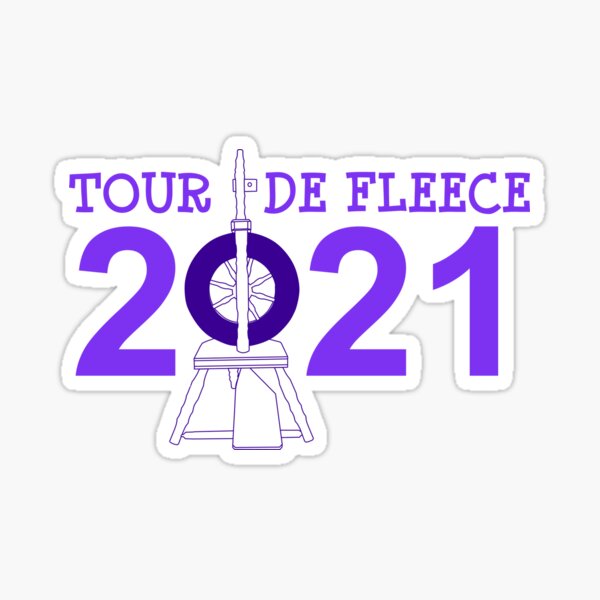 Tour de Fleece 2021 (Purple) Sticker