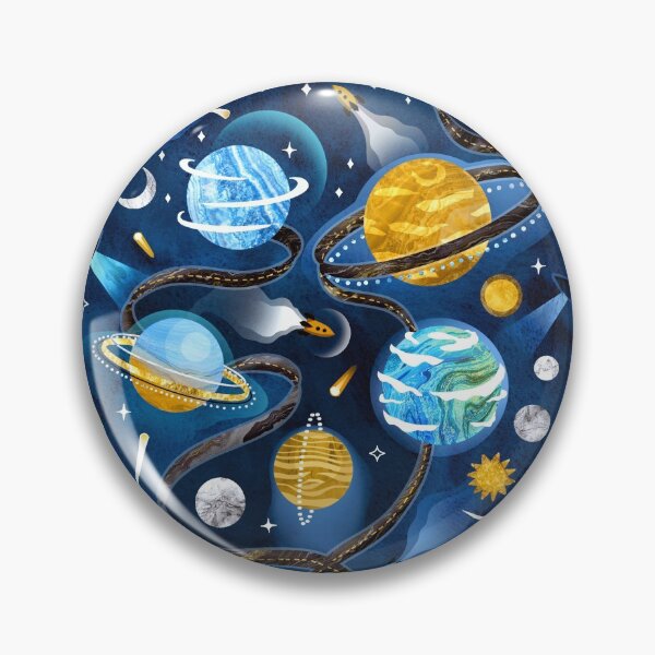 Item preview, Highway to Intergalactic Adventures - Navy Blue & Mustard Yellow designed and sold by TigaTiga.