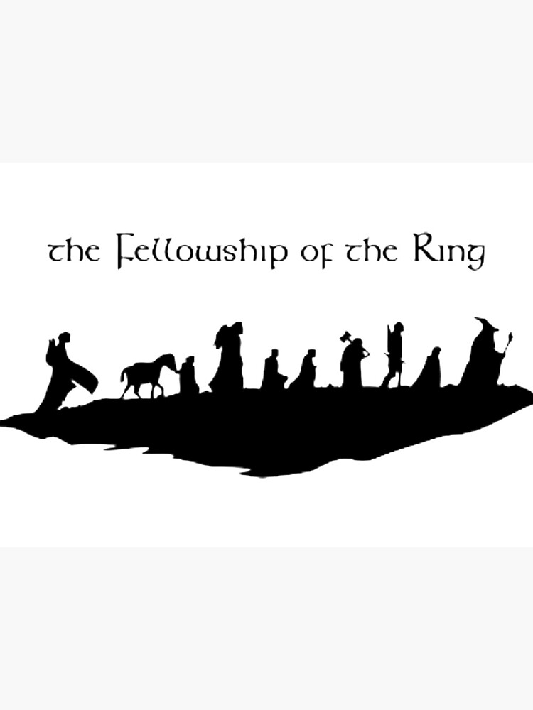 — Lord of the Rings fellowship silhouette with