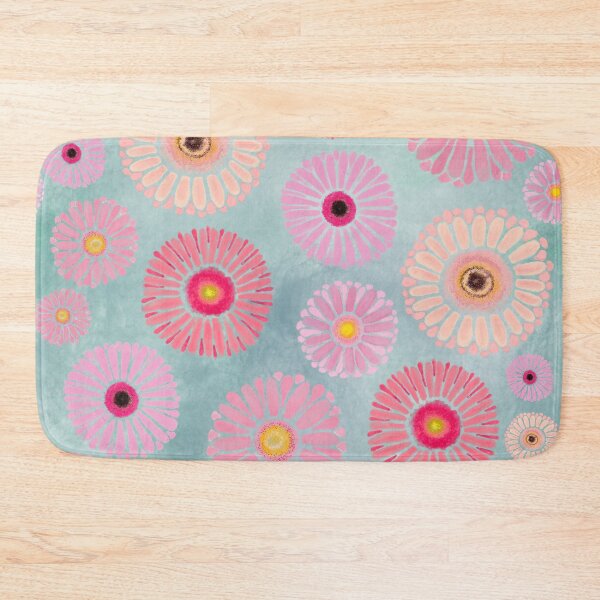 Item preview, Tender pink gerbera daisies with bluish background designed and sold by Pragonette.