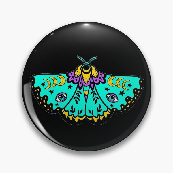 Item preview, Mystical Moth Butterfly Moon all seeing eye designed and sold by funnytshirtemp.