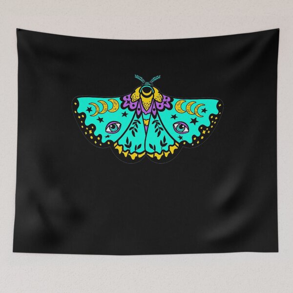 Item preview, Mystical Moth Butterfly Moon all seeing eye designed and sold by funnytshirtemp.