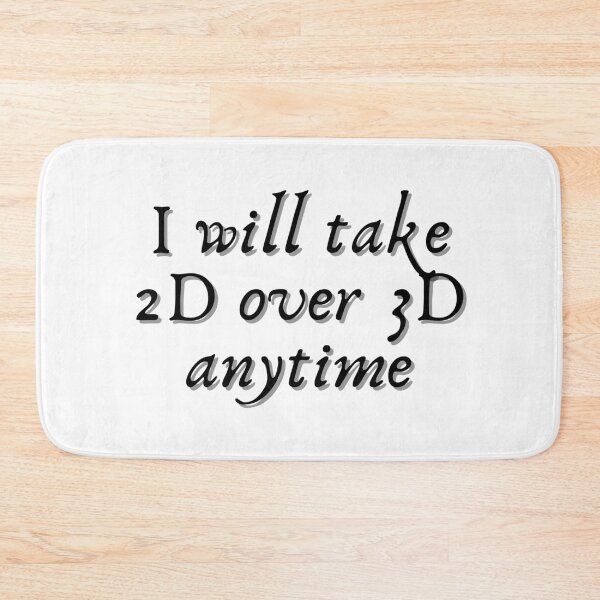 Item preview, I will take 2D over 3D Anytime - Fangirl quotes sticker designed and sold by ThousandAutumns.