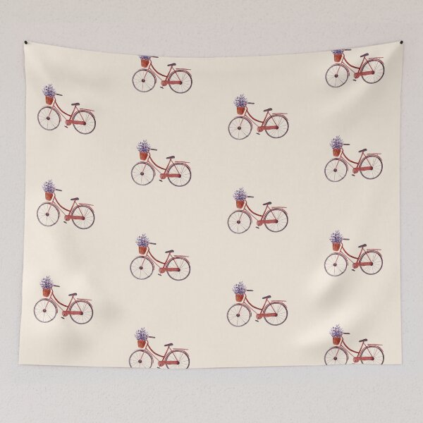 Item preview, Retro Bicycle with Lavender  designed and sold by komila.